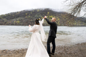 Spring Showers River and Manor Wedding